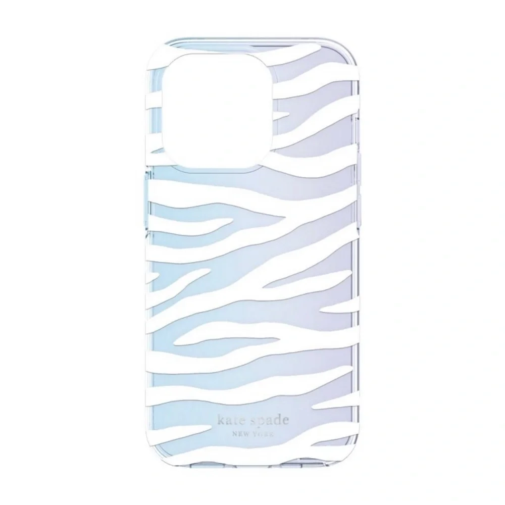Kate Spade New York Protective Hardshell iPhone Case - White Zebra iPhone 14 NIB